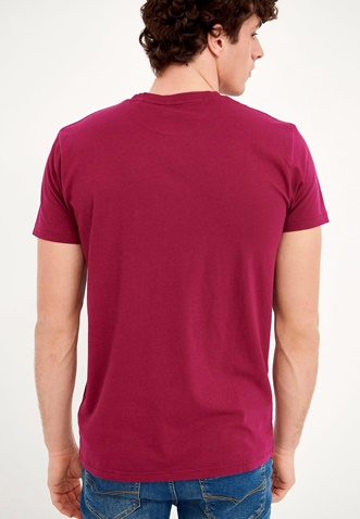 FUNKY BUDDHA-Ανδρικό t-shirt FUNKY BUDDHA μοβ