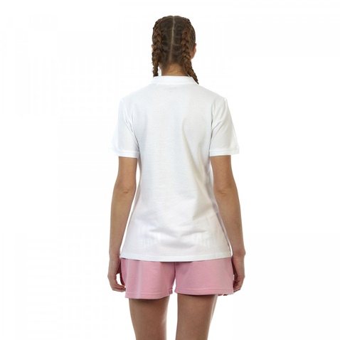 ADMIRAL-Γυναικεία κοντομάνικη μπλούζα polo ADMIRAL λευκή