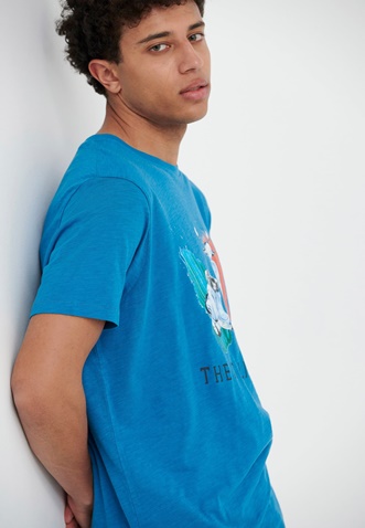 FUNKY BUDDHA-Ανδρικό t-shirt FUNKY BUDDHA μπλε