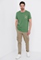 FUNKY BUDDHA-Ανδρικό t-shirt FUNKY BUDDHA πράσινο με graphic τύπωμα