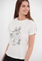 FUNKY BUDDHA-Γυναικείο t-shirt FUNKY BUDDHA από οργανικό βαμβάκι με τύπωμα