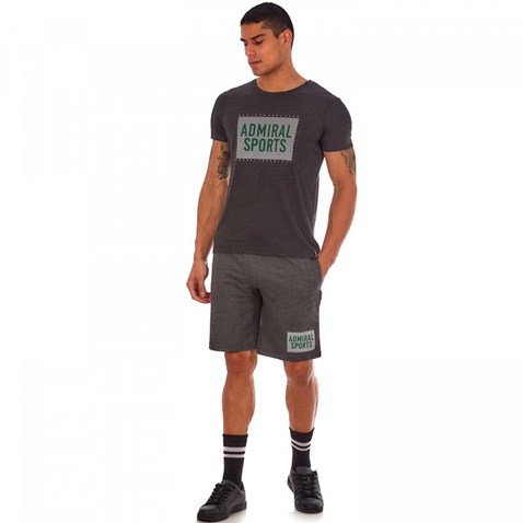 ADMIRAL-Ανδρικό t-shirt Admiral Spor γκρι σκούρο