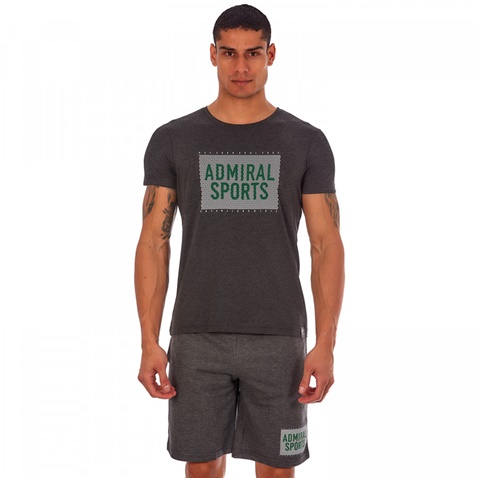 ADMIRAL-Ανδρικό t-shirt Admiral Spor γκρι σκούρο