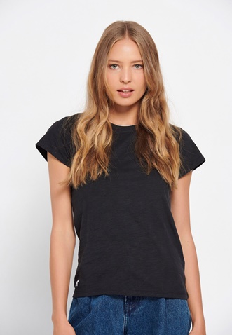 FUNKY BUDDHA-Γυναικείο essential t-shirt FUNKY BUDDHA μαύρο