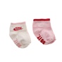 NIKE-Σετ από δύο ζευγάρια βρεφικά καλτσάκια NIKE LTL KIDS ANTI SLIP - S,M,L λευκά ροζ