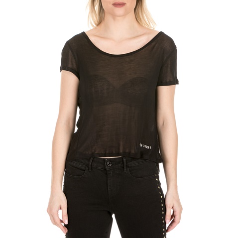 GUESS-Γυναικεία μπλούζα GUESS μαύρη
