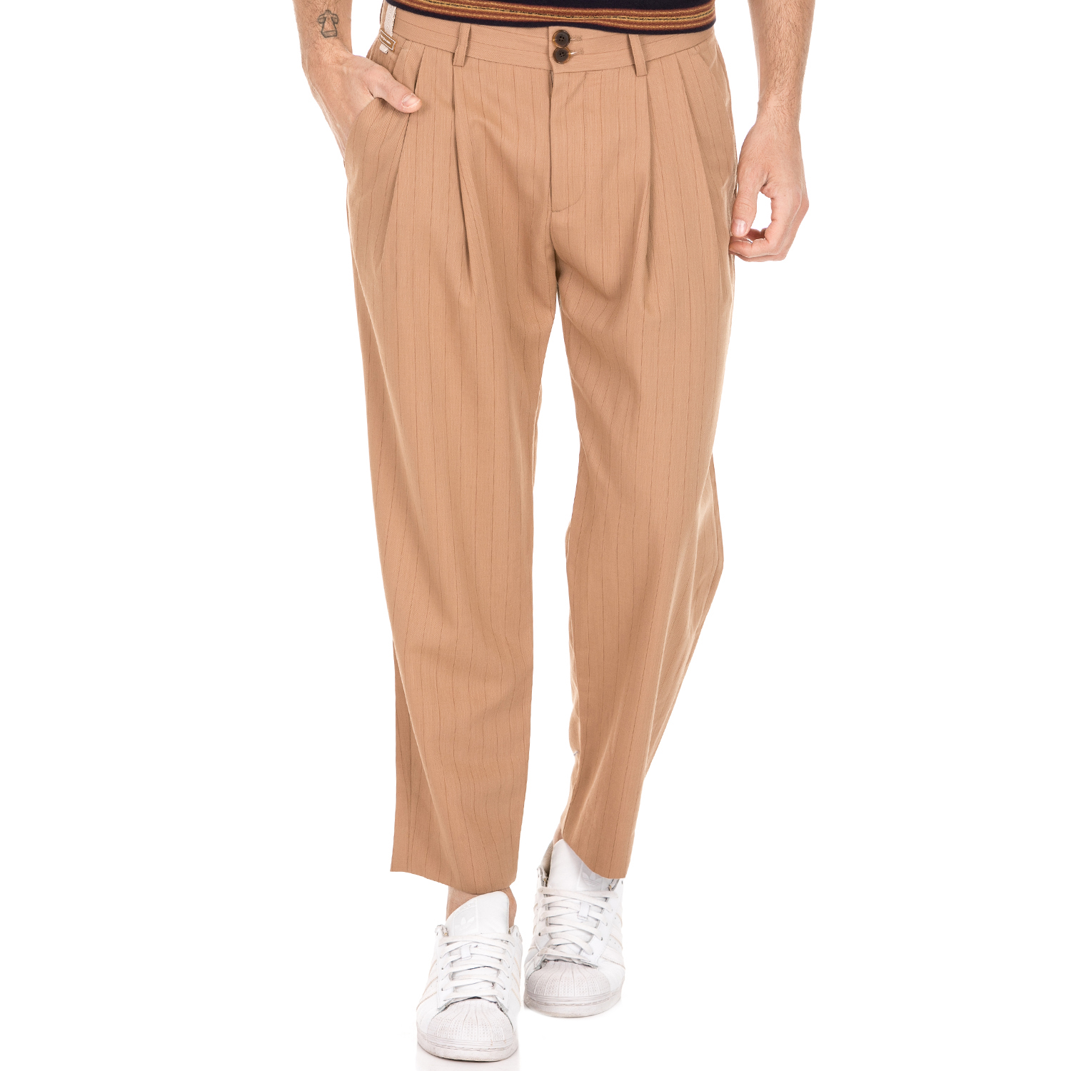 Ανδρικά/Ρούχα/Παντελόνια/Φαρδιά Γραμμή SCOTCH & SODA - Ανδρικό παντελόνι SCOTCH & SODA καφέ