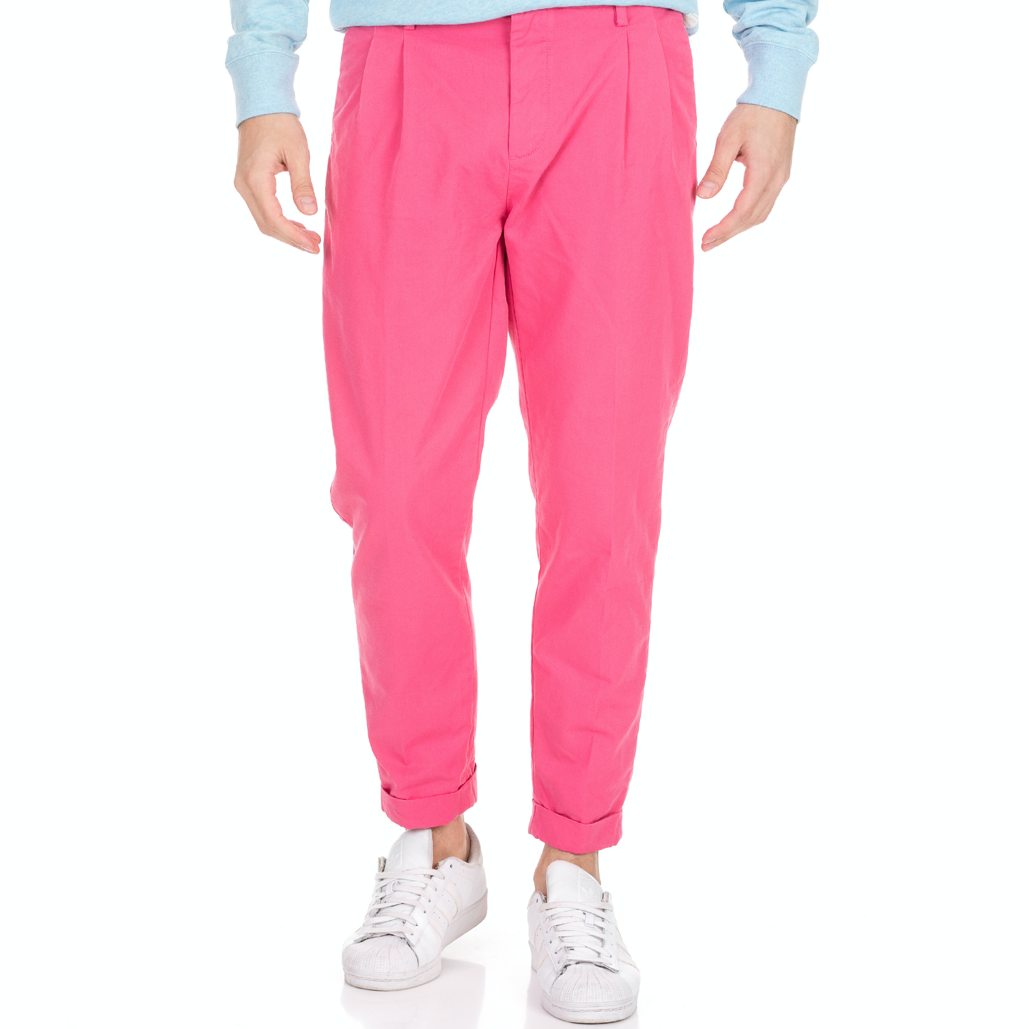 Ανδρικά/Ρούχα/Παντελόνια/Chinos SCOTCH & SODA - Γυναικείο παντελόνι SCOTCH & SODA ροζ